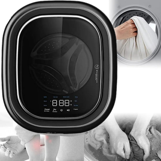 YANDDEA Máquina de lavar roupa, 3 kg, instalação de parede, para dormitórios de apartamentos de viagem, Máquina de Lavagem Frontal Carregando com uma capacidade de 3 kg