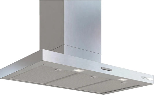Bosch DWB95CC30 exaustor, 90 cm, capa de cozinha, instalação de parede, aço inoxidável, Series 4, controlo de botão de pressão, aço inoxidável