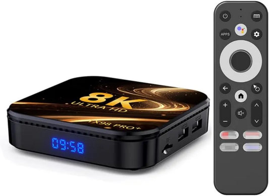 CHROx Smart TV Tx98 RK3258, TV, 4K UHD, HDMI, Wi-Fi, Android OS, 0 Ghz WiFi BT4, 4gb+64gb, 265 Decodificador, Tx98 Pro + Smart TV Box RK3258 Quad-Core 64