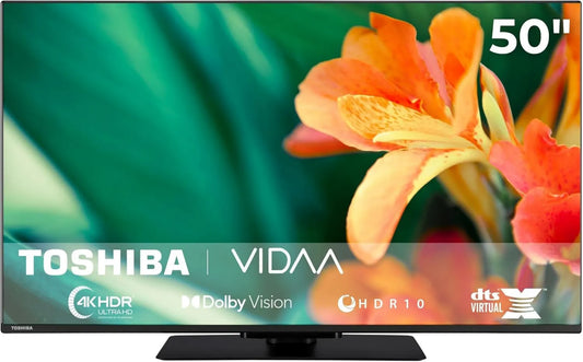 Toshiba 50UV3463DA Smart TV, 127 cm, TV, 4K UHD, HDR, Wi-Fi, 4K Ultra HD, VIDAA Smart TV