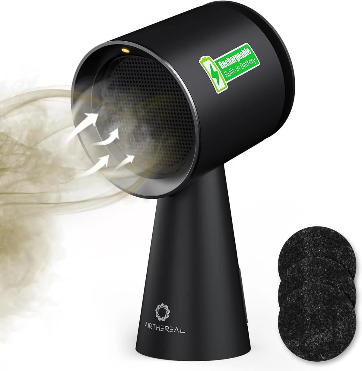 exaustor, capa de cozinha, AIRTHEREAL RH180B, 3 velocidades, móvel, camping