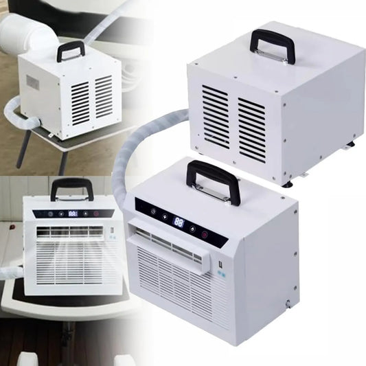 JIADUOFU Ar Condicionado 3000BTU 3-5A, 1300 W, portátil, temporizador, aplicação, camping, ecrã integrada, comando à distância, 12h temporizador, potência de arrefecimento
