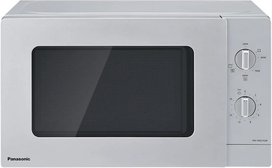 Panasonic NN-GM23QMEPG Microondas, 20 L, 800/1000 W, temporizador, grelha, descongelamento, microondas, Quick 30, Grill 1000W, 800W, ajuste de dial