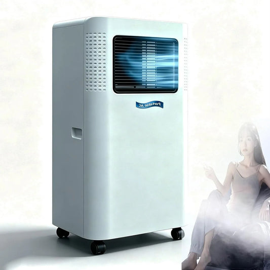LMYYDES Ar condicionado, 330 × 280 × 680 mm, 2600 W, rodas móveis, para divisões até 20, 25 m2, com 4 rodízios