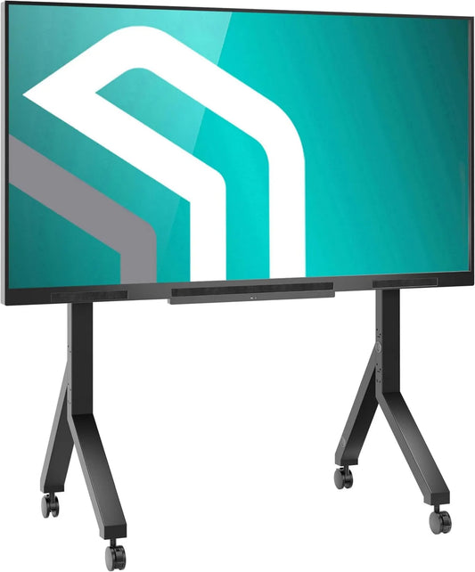 ONKRON suporte de TV TS2081-B, 70 polegadas, rodas móveis, preto, Max VESA 1000x800, 4 x 110' tablet AV, 120 kg, 5 kg, suporte de TV móvel, estrutura