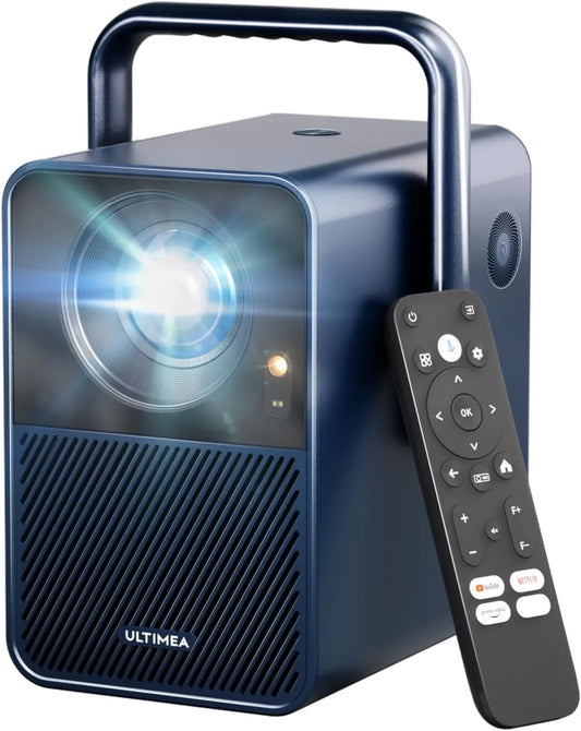 Smart TV 1080P E40, TV, 4K UHD, som Dolby, Wi-Fi, portátil, ao ar livre, Bluetooth, Android OS, 1000 ANSI, ULTIMEA Android projetor de TV