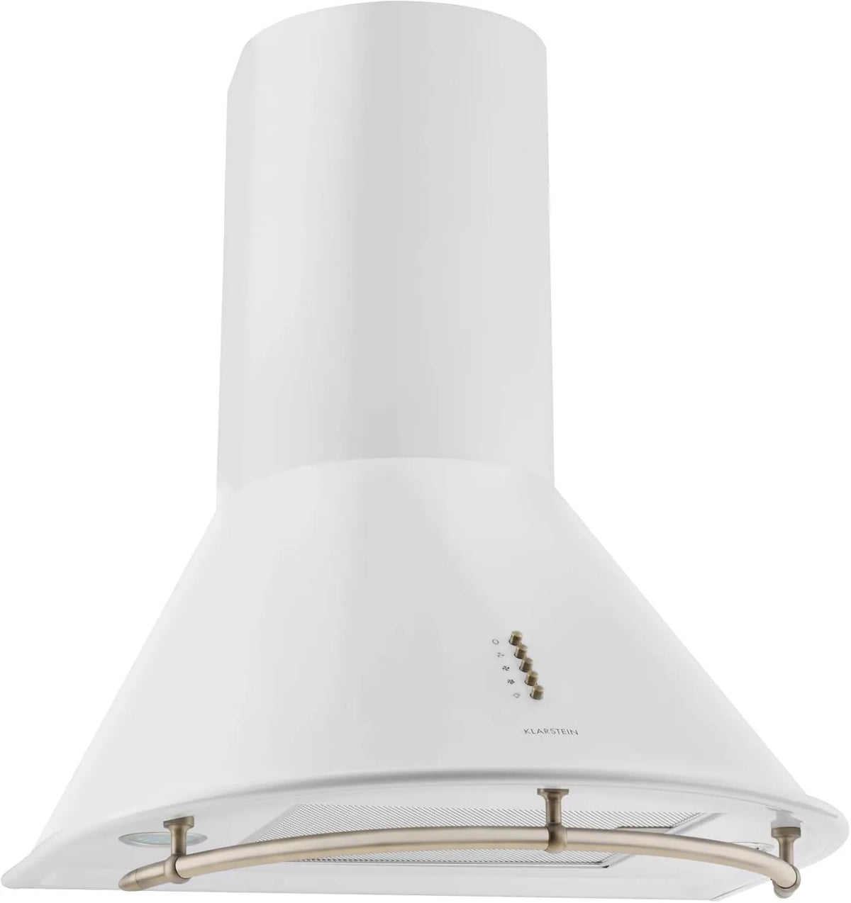 KLARSTEIN exaustor de sucção, 60cm, capa de cozinha, 3 velocidades, instalação de parede, branco, 610m3 de extração, KLARSTEIN Lumio Neo - exaustor de parede
