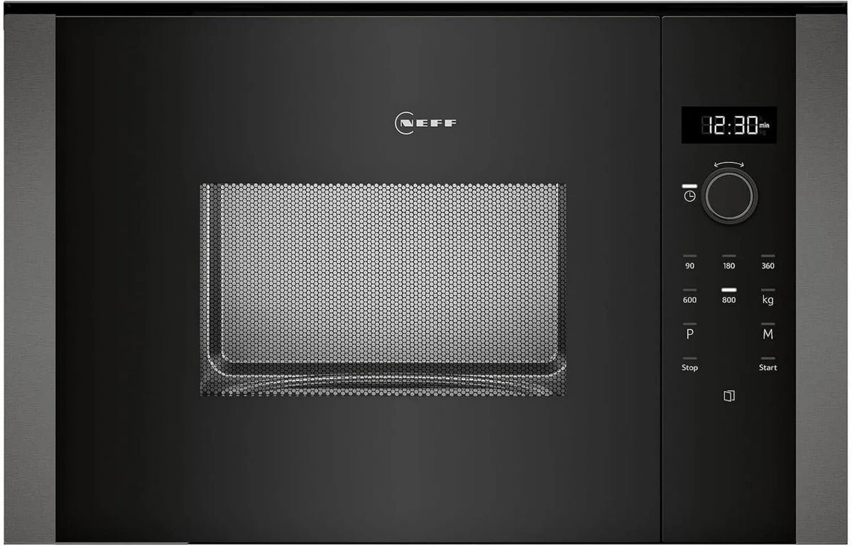Neff HLAWD23G0 Microondas, encastrado, microondas, fácil de usar graças ao botão rotativo e ecrã LED Plus, programas automáticos