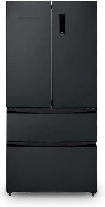 Frigorífico, 531 L, 41 dB, Schneider SCFD558NFB, No Frost, preto, 345+186, 3 argilas de vidro, 531L, 41dB, descongelamento automático, Alarme de porta