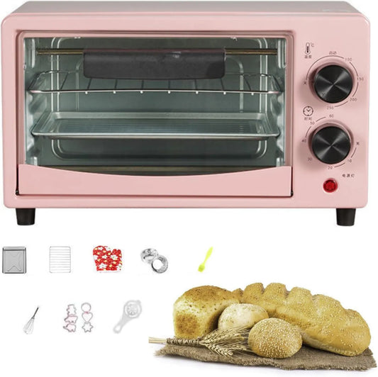 Generic Forno elétrico, 12 L, 0 a 230 °C, grelha, restaurante, 2 zonas de temperatura, Máquina de café da manhã multifuncional com temperatura ajustável De
