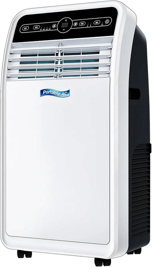HUANQIN 3-em-1 ar condicionado, rodas móveis, decoração sala, 9000 unidades termais britânicas, quarto até 33 m2, tomada UE, unidade AC para Lounge