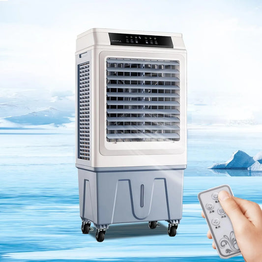 Generic Ar condicionado, portátil, 3 velocidades, climatizador por evaporação de 9.000 CFM, ventilador de umidificação 3 em 1 para casa, fábrica