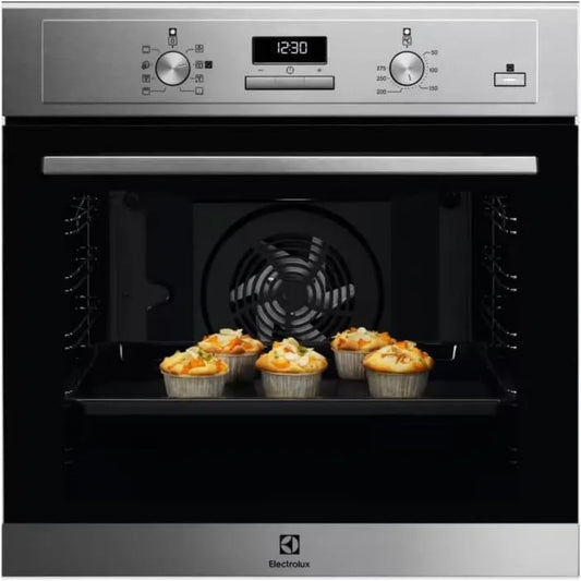 Electrolux COD3S40x Forno elétrico, 72 L, classe E de energia, aço inoxidável, Electrolux Quatro Pyrólise COD3S40x, 72L, inoxidável