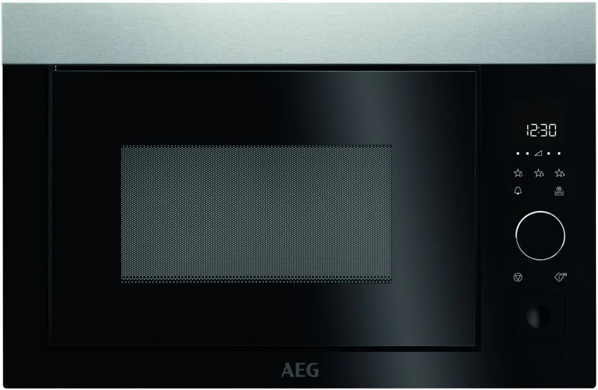 AEG MBE2657S-m Microondas, 26 L, 900 W, encastrado, microondas, 500 kWh, iluminação interior
