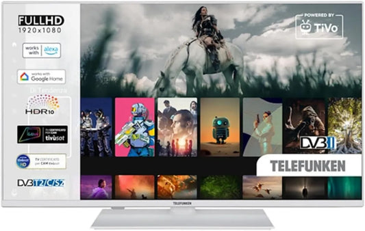 Smart TV TE40750B45I2KTW, TV, branco, Tv TELEFUNKEN TE40750B45I2KTW Branco