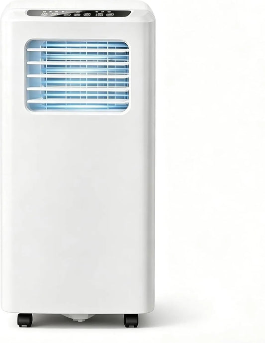 Eouyt 3-em-1 ar condicionado, Reino Unido 3 tomada de brocha, 7000 BTU, ventilador para 50 m2, ar condicionado móvel 10000 BTU, Dehumidifier, ecrã digital, Multi-viteses