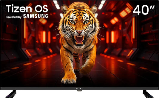 KIANO Smart TV Elegance, 40 polegadas, 3 HDMI, TV, Tizen OS, sintonizador triplo DVB-T2, S2, som Dolby, USB, Wi-Fi, Full HD, gravação PVR, 100 cm