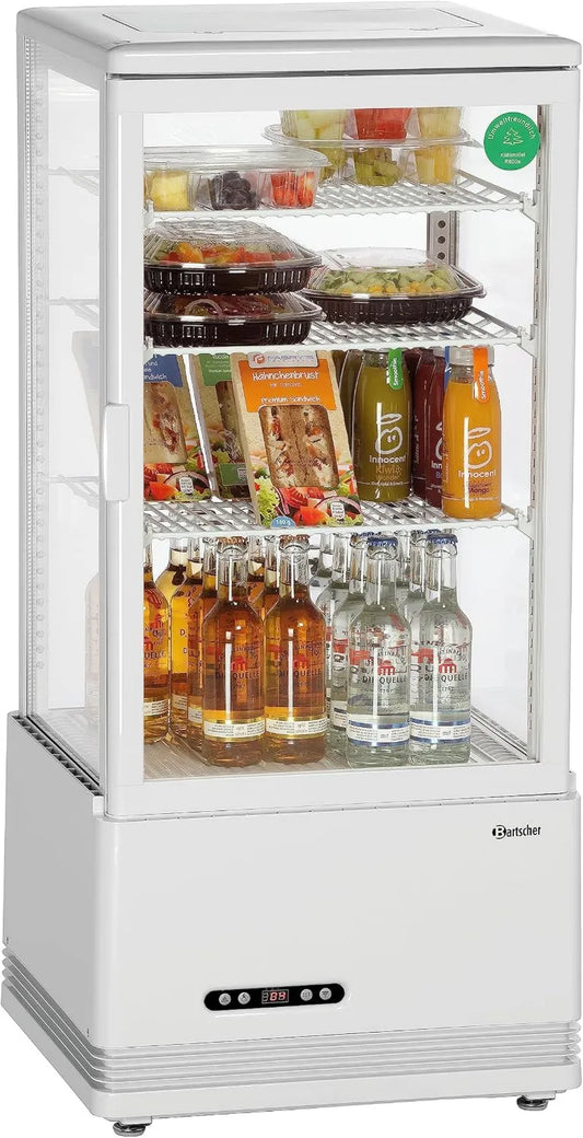 Bartscher Vidros refrigerados 700878G 78L-WE, 78L, 700878G MINI-VITRIN REFRIGÉREO 78L-WE