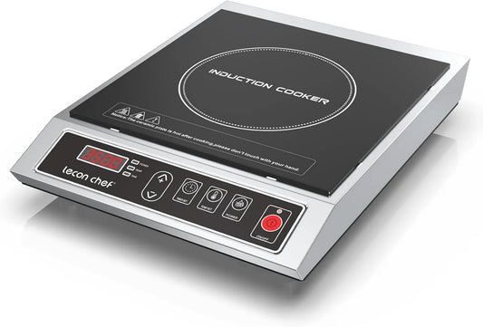 lecon chef Placa de indução, 3500 W, mesa de indução de cozinha, portátil, Placa elétrica de cozinha ajustável em 10 níveis, 24 horas minutos, portátil 1
