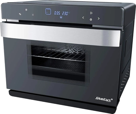 Steba Forno elétrico, 49 programas, vapor, operação eficiente para baixo consumo de energia