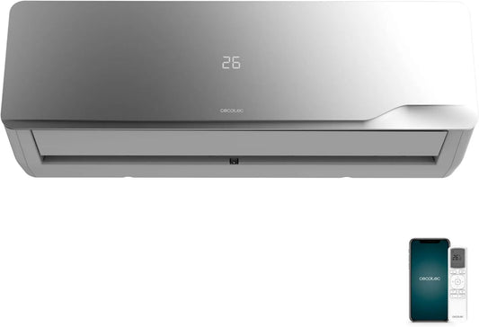 Cecotec 24h Ar condicionado, 21, 6 L, classe energética A, Timer, Inversor, ecrã LED, 12,000 BTU, 5 modos, dia, Cecotec Ar condicionado Split AirClima