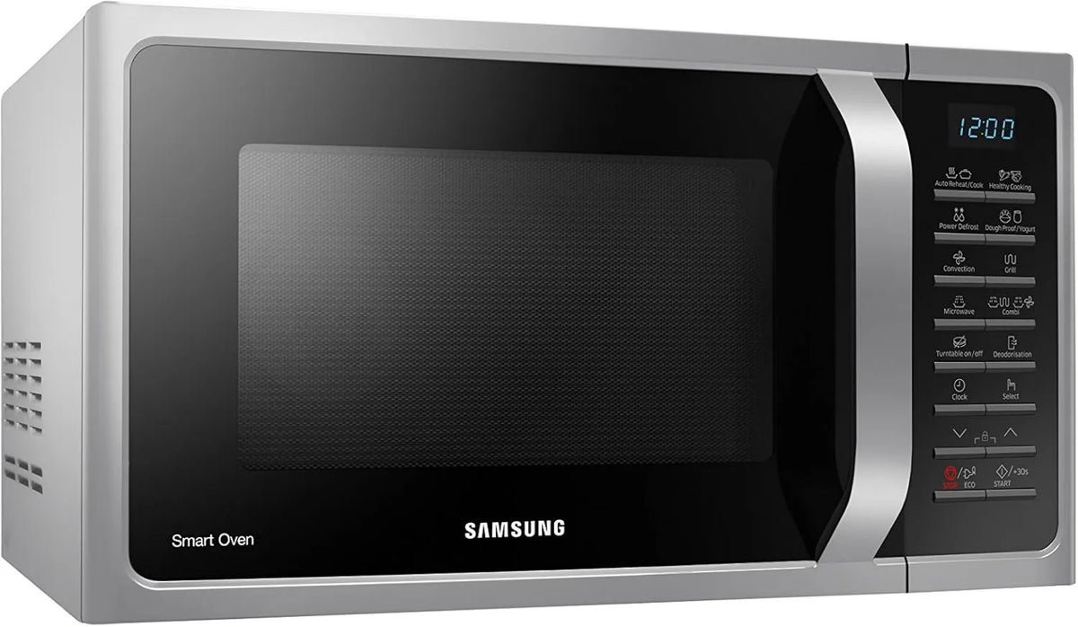 Samsung Microondas, 28 L, 900/1500 W, grelha, microondas, grelha 1500 W, prata 28 L