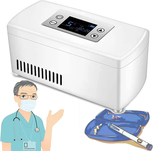 Generic Portátil frigorífico médico, transporte de insulina e medicamentos, 306 centímetros cúbicos, 10200 mAh, carro, barco, escritório, casa