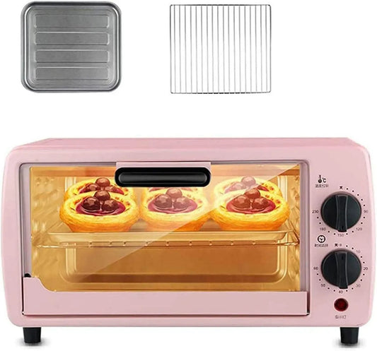 REJOON Forno elétrico, 9 L, 750 W, grelha, forno torradeira Mini-Quatro Compacto 9L Alta capacidade regulação de temperatura inteligente
