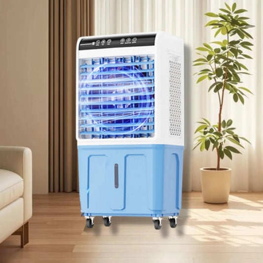 LaYiQimn Ar condicionado, portátil, industrial, 3 velocidades, oscilação, tanque grande, climatizador evaporativo com 3 velocidades