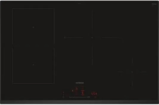 SIEMENS modelo ED851HSB1E, mesa de cozinha indução 80cm 4 zonas 7400w Preto - ED851HSB1E
