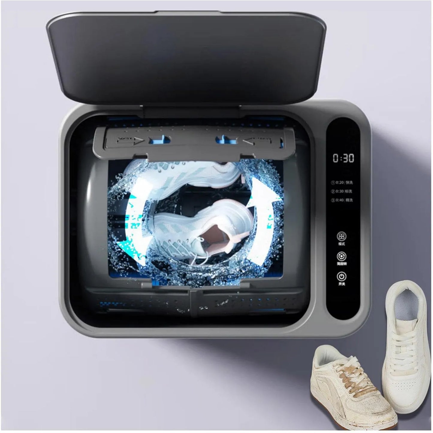 SJWJWOO Máquina de lavar, Laptop, Máquina de lavar laptop para sapatos, Mini máquina de lavar roupa máquina de lavar semi-automática baixo consumo de água e