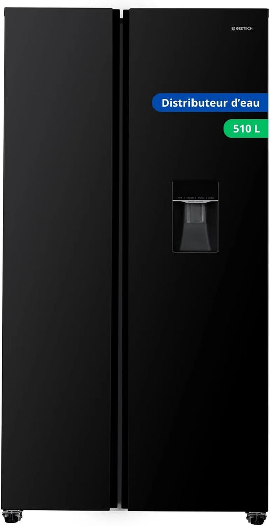 GEDTECH Frigorífico, 510 L, GSBS510BL GEDTCH, preto, 324L + 181L, GSBS510BL GSBS510BL