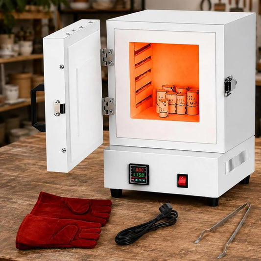 Soflightmok Forno elétrico, 2000 W, controlo digital, aquecimento de quatro lados e espaçoso quarto para projetos de pequenas séries repetiveis