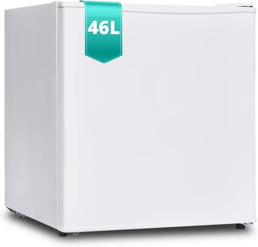 SMETA Frigorífico, 46 L, 220 V, termostato, silencioso, branco, SMATA Petit Fridge 46L, porta reversível, para quarto, mesa