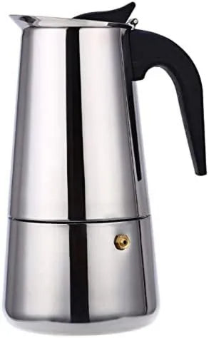FHKBB Cozinhador com forno, portátil, aço inoxidável, máquina de café de aço inoxidável Máquina de café portátil Latte Moka Espresso Latte Breaker Percolator