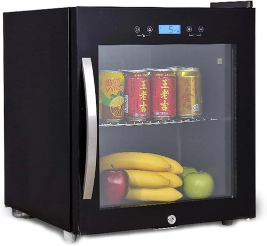 IUBGFTO adega elétrica, 2 zonas de temperatura, free-standing, Barra de gelo para bebidas de temperatura ajustável, Porta de vidro temperado transparente