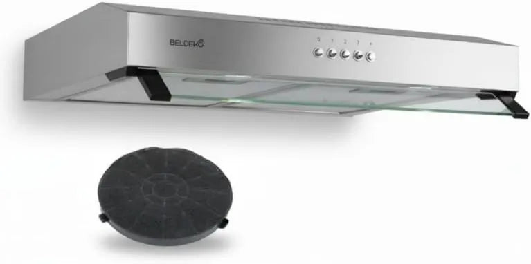 exaustor, 60 cm, capa de cozinha, aço inoxidável, tampa de exaustor BELDEKO 60 cm Desempenho Inoxidável A+ Design - Marca francesa