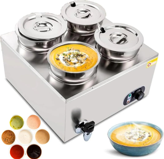 YxYLJOZ Buffet hotplate, profissional, aço inoxidável, comercial, aquecedores elétricos recipientes de Buffet café Tablet