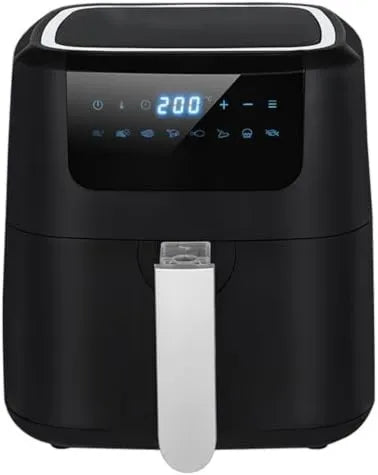 MJMLUCK Cozinhador com forno, 5 L, 1400 W, toque toque, temporizador, fritadeiras elétricas 1400w quente, 65-200 graus, Mini-Quatro combinado 5l, timer 1-90