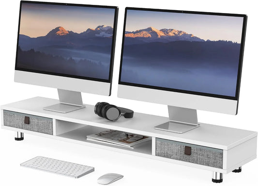Monitor, ecrã do PC, branco, impressora 108 x23, 2-16, 5x, 15, Fenge Screen Booster 2 Níveis Grand Monitor Stand com gaveta