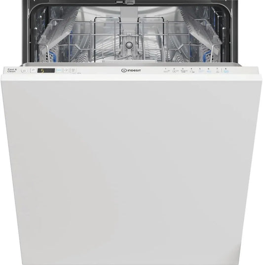 Indesit 3C24, 60 cm, encastrado, branco, DCI A, Máquina de lavar loiça para recesso completo Capacidade 14 lugares Largura A++ 60 cm - DIC 3C24 A
