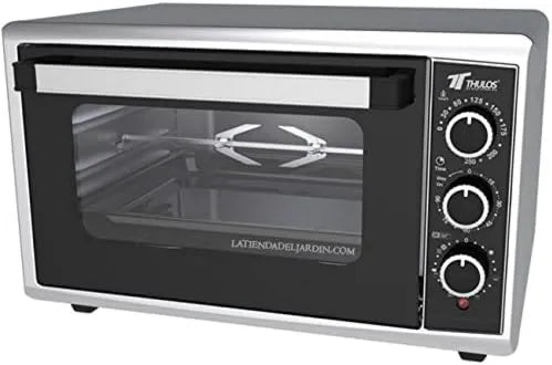 Suinga Forno elétrico, 50 L, 2000 W, temporizador, grelha, termostato, temporizador 90 min, porta de vidro duplo, Inclui bandeja