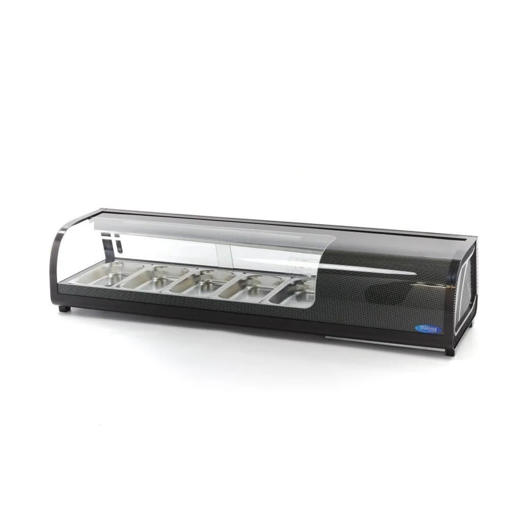 Maxima Vidro refrigerado, 52 L, profissional, catering, 5 x 1, 3 GN, GN recipientes