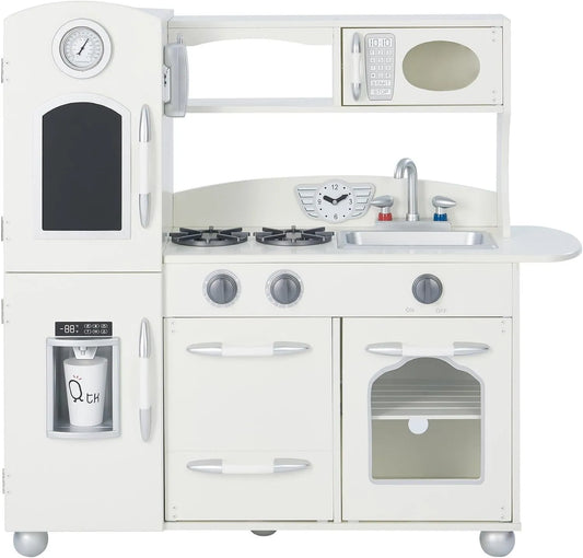 Teamson Kids TD-11414W modelo, Teamson crianças jogo cozinha branca de madeira menina menino misto TD-11414W