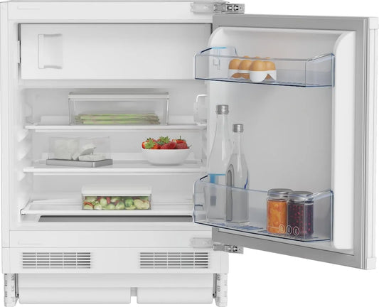 Beko BU1154N Congelador, 107 L, 37 dB, classe energética E, encastrado, armário congelador, branco, 82 nicho, tecnologia de porta fixa, encastrado