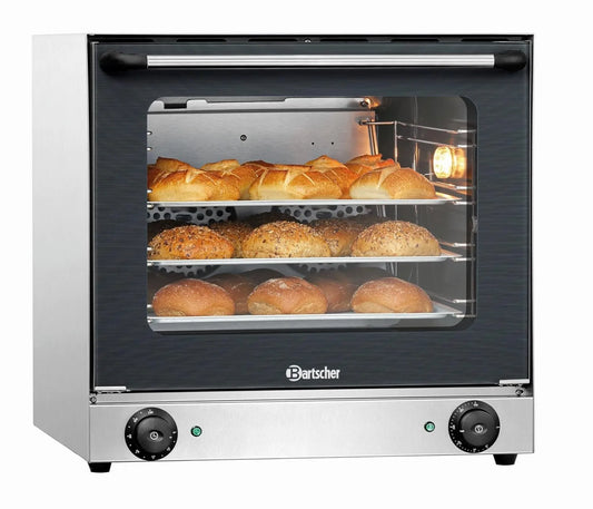 Forno elétrico, Bartscher A120786, encastrado, aço inoxidável, rotativo, mecânico, a pé, frente