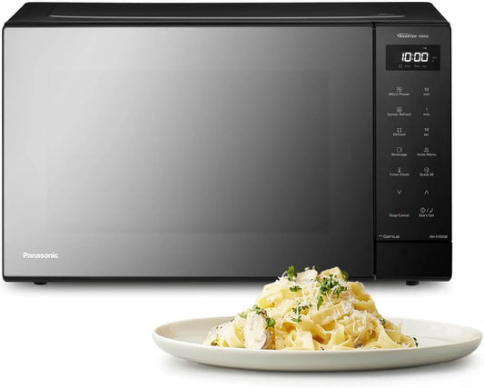 Panasonic NN-ST65QBEPG Microondas, 32 L, 1000 W, 20 programas, toque, inversor, microondas, preto, função Quick 30, potência 1000W