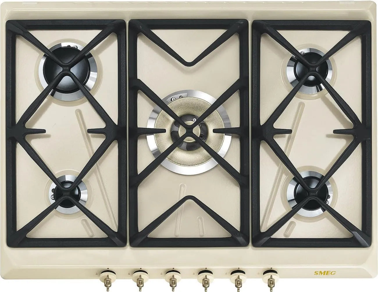 Smeg SRV876POGH placa de gás, mesa de cozinha a gás