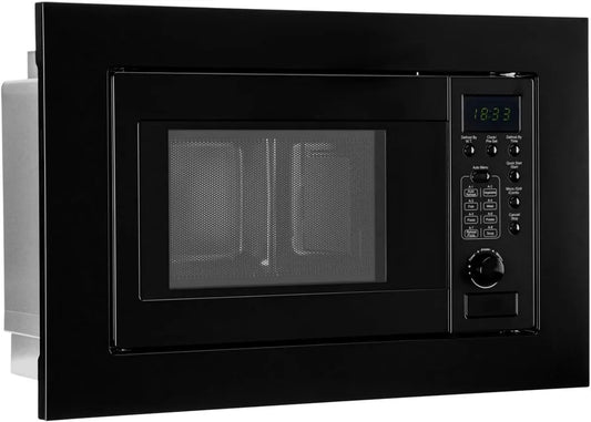 Bomann micro-ondas, 60 cm, 20 L, 800/1000 W, built-in, grelha, microondas, preto, grelha 1000 W, bandeja rotativa