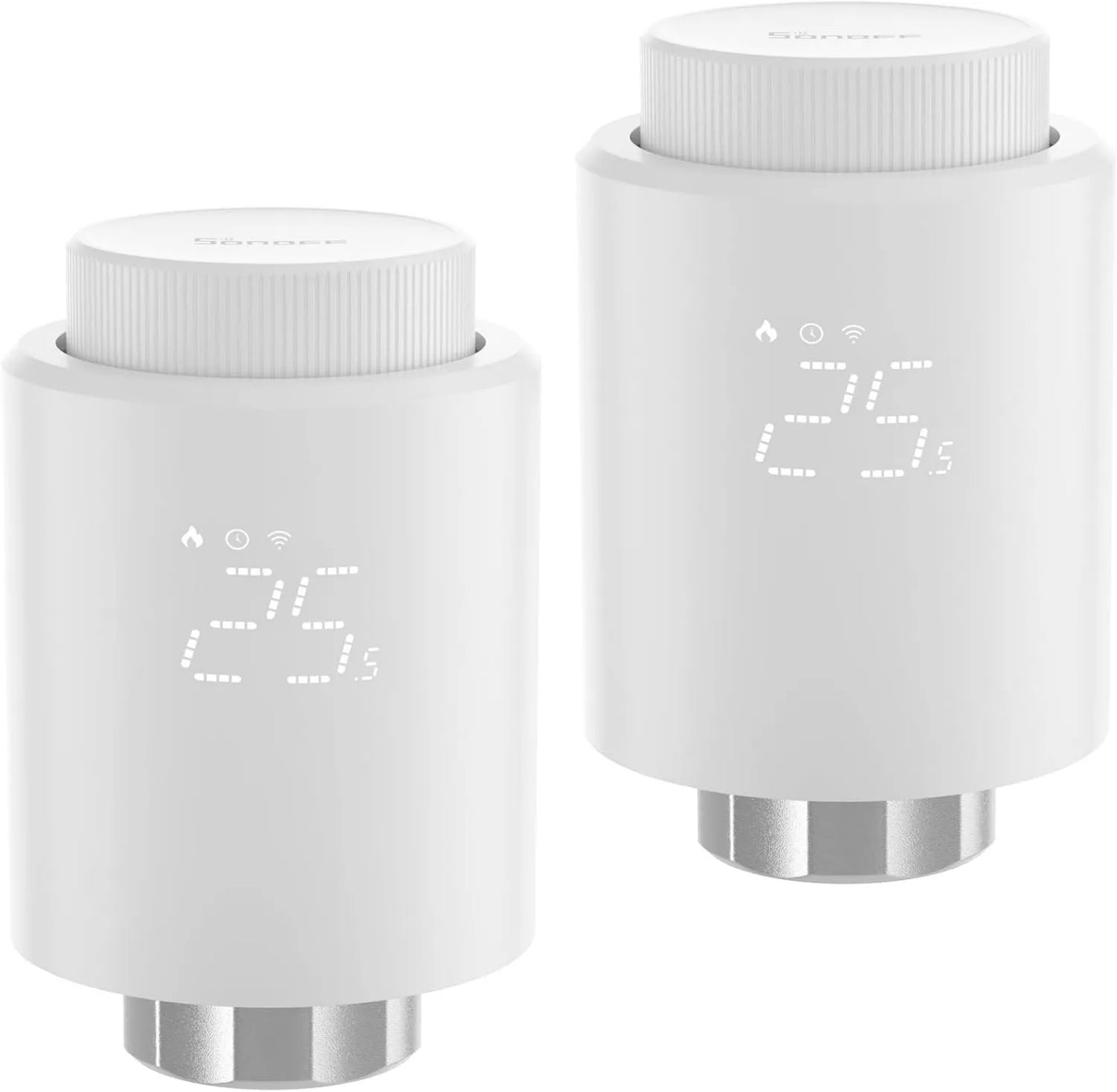Radiador elétrico, termostato, SONOFF ZigBee 3, 2 Pack, compatível com Alexa, Detecção de Janelas, controlo Vocal, Assistente de Casa, Requirert Le
